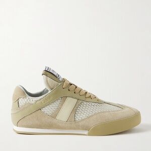 Chloe Kick Sneaker in Soft Khaki/Beige Leather/Mesh sz 39 New in Box